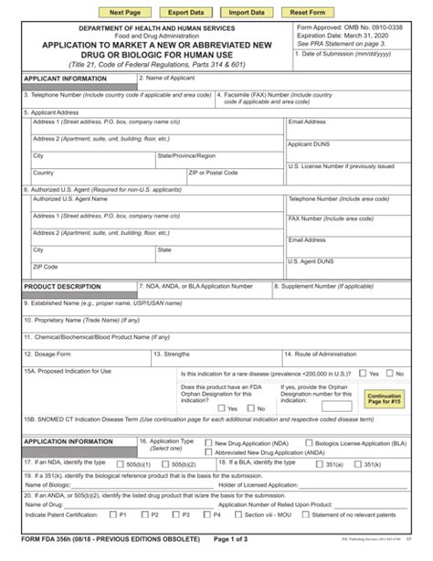 356h form fda.